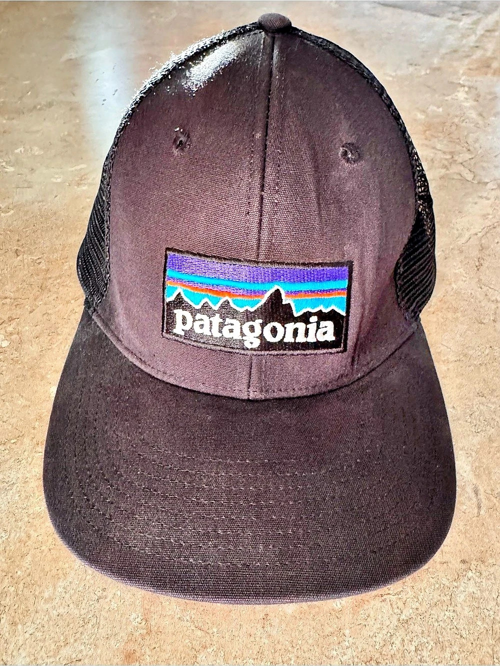 Patagonia P-6 Logo Trucker Hat Brown